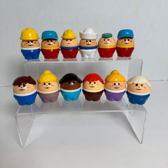 Vintage Fisher Price Toddle Tots Lot of 12 Figures 1980s Little People Style - Picture 1 of 6